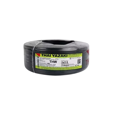 สายไฟ IEC01 THW (สีดำ) Yazaki