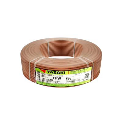 สายไฟ IEC01 THW (สีน้ำตาล) - Yazaki