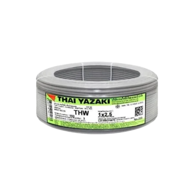 สายไฟ IEC01 THW (สีเทา) - Yazaki