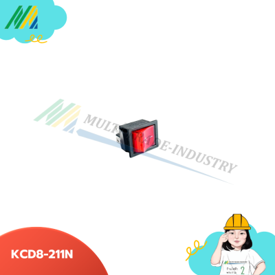 KCD8-211N Rocker สวิทซ์กระจกแดง