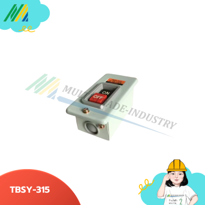 TBSY-315 สวิตซ์กดกล่องเหล็ก 15A