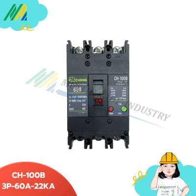 เบรคเกอร์ CH-100B-3Pole - รุ่น Chang