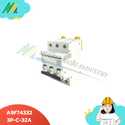 A9F74332 3P-32A MCB ACTI IC60N รุ่น Schneider