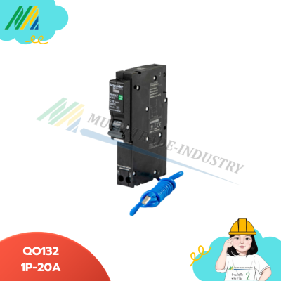 QO-C06RCBO30-RCBO (30MA 0.04SEC) 1Pole - Schneider