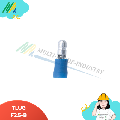 หัวเสียบตัวผู้ชนิดหุ้ม F6-B (สีเหลือง)