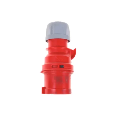 พาวเวอร์ปลั๊ก HACO-PCE (ตัวผู้) กันฝุ่น - สีแดง