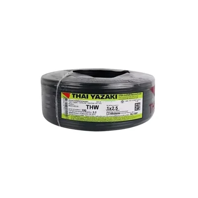 สายไฟ IEC01 THW (สีดำ) Yazaki