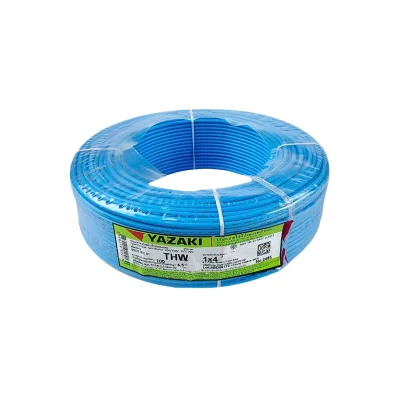 สายไฟ IEC01 THW (สีฟ้า) - Yazaki