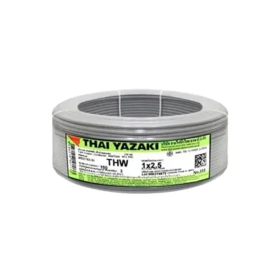 สายไฟ IEC01 THW (สีเทา) - Yazaki