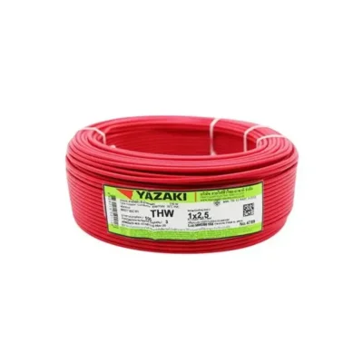 สายไฟ IEC01 THW (สีแดง) - Yazaki