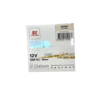 ไฟริบบิ้นเปลือย LED SL-9-2835 120P/CW/4000K ยาว 5เมตร