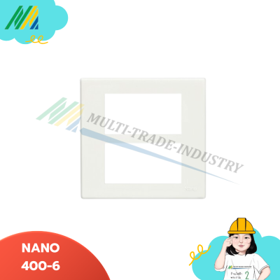 หน้ากากขอบเหลี่ยม - สีขาว NANO400-6