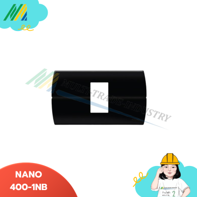 หน้ากากมีขอบ - สีดำ (NANO-400-NB)