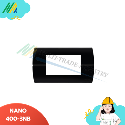 หน้ากากมีขอบ - สีดำ (NANO-400-NB)