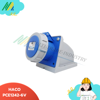 พาวเวอร์ปลั๊ก HACO-PCE เต้ารับยึดผนึง(กันน้ำ) 32A230V 3PIN