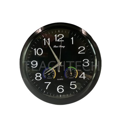 นาฬิกาพร้อมเครื่องวัดอุณหภูมิและวัดความชื้น