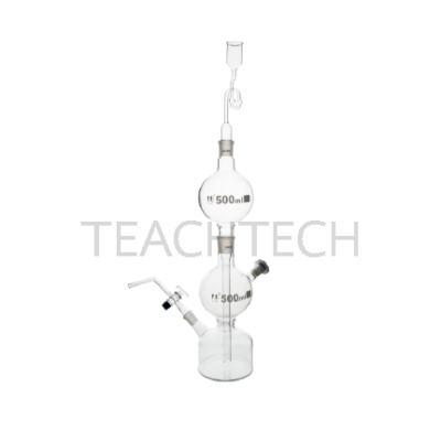 ชุดเตรียมก๊าซแบบคิปส์ แก้วโบโรซิลิเกต (Kipp's Gas Generator, - Borosilicate Glass)