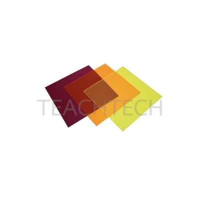 แผ่นโปร่งใส ส้ม ม่วง เหลือง