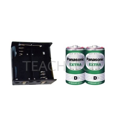 ถ่านไฟฉายขนาด D พร้อมกะบะถ่าน