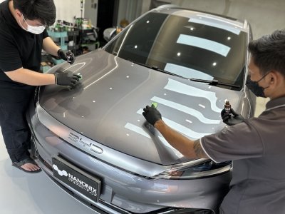 เคลือบแก้ว BYD Atto3 Thailand สีเทา