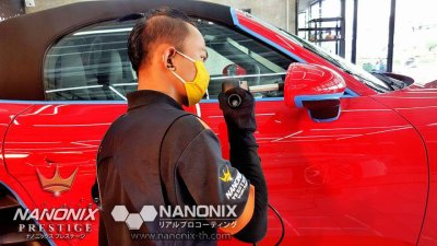 เคลือบแก้วเซรามิคระบบพ่น NANONIX CERAMIC 2K รถ PORSCHE CAYMAN 817