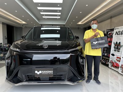 เคลือบแก้วระบบพ่น NANONIX DIAMOND รถตู้ไฟฟ้า MG MAXUS 9
