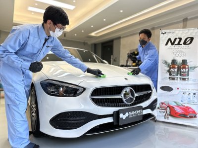 เคลือบแก้วกราฟีนเซรามิค NANONIX N10 รถ Mercedes-Benz C-Class