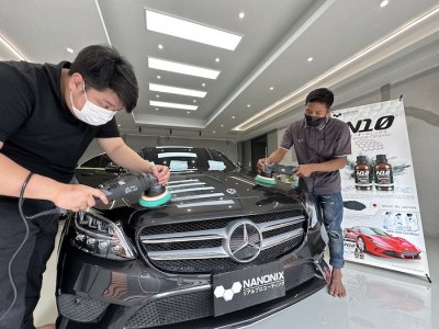 เคลือบแก้วรถ Mercedes Benz C-Class