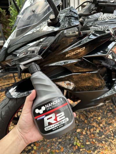 สเปรย์เคลือบแก้วสูตรกราฟีน NANONIX R2 รถ KAWASAKI