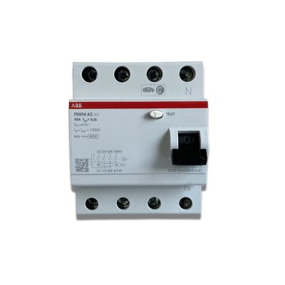 ABB เบรกเกอร์ป้องกันไฟฟ้ารั่วไฟดูด ชนิด RCCB FH204 (40A)/0.1a.
