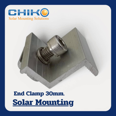 CHIKO | End Clamp อุปกรณ์ยึดขอบแผงโซล่าเซลล์ ขนาด 30 mm.