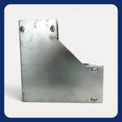 ข้องอไวร์เวย์ Wireway Elbow 75Hx100L 2 mm.เปิดบน ชุบกัลวาไนซ์ (HDG)