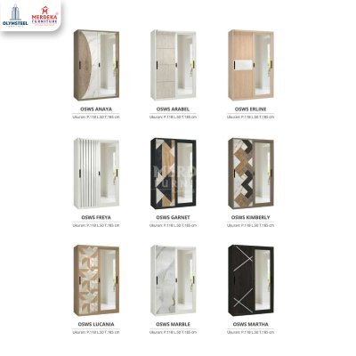 Olymsteel OSWS Tera 120 – Lemari Sliding Besi
