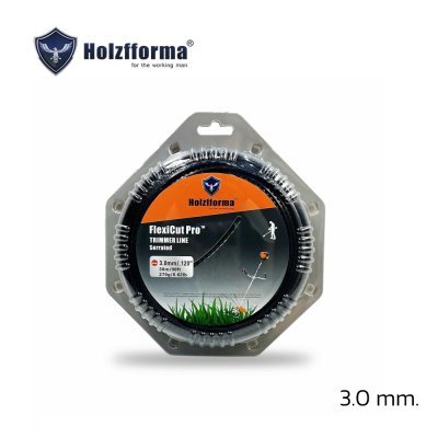 Holzfforma FlexiCut Pro 3.0mm / .134" x 30m. String Trimmer Cutting Line Serrated Type