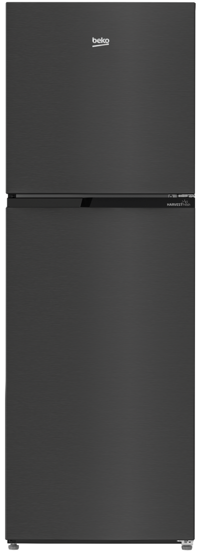 BEKO ตู้เย็น 2 ประตู 8.1 คิว Neo Frost สีDark Inox, Black [RDNT252I50HFK]