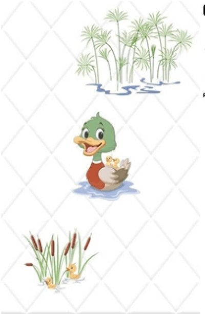 DUCK กระเบื้องปูผนัง 10" x 16" เป็ดน่ารัก/1 (10แผ่น/กล่อง)