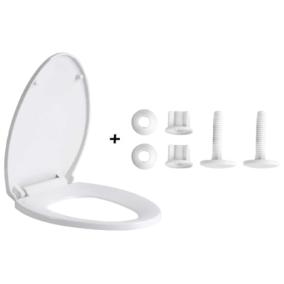 RASLAND ฝารองนั่งสุขภัณฑ์ พร้อมอุปกรณ์ [SP AQ2063]