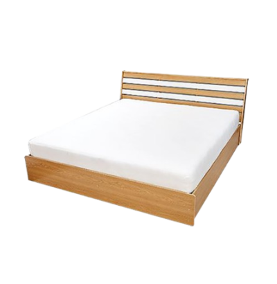 GM เตียงไม้ 6 ฟุต [BED 08] สีโซลิค-ขาว