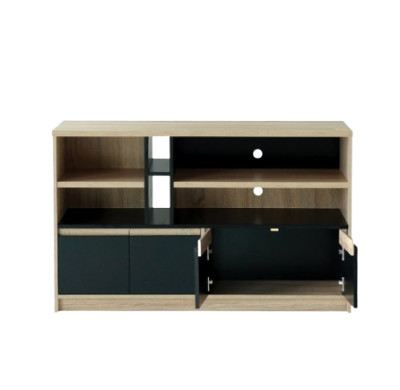 BESTA ชุดชั้นวางทีวี 120 cm. 3 ชิ้น [Ronda-Set B] สีโซลิค-ดำ