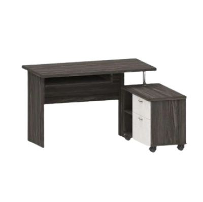 EXC โต๊ะคอมพิวเตอร์ 120 ซม. หน้าเมลามีน [TC-141] โซลิค-กราไฟท์