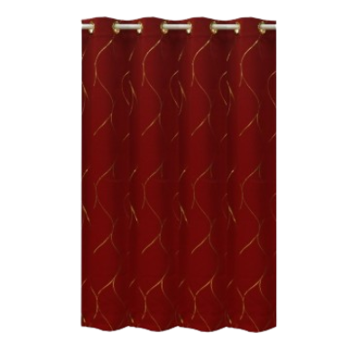 SJ ผ้าม่านประตู 200 x 250 ซม. สีแดง [D1703-12]