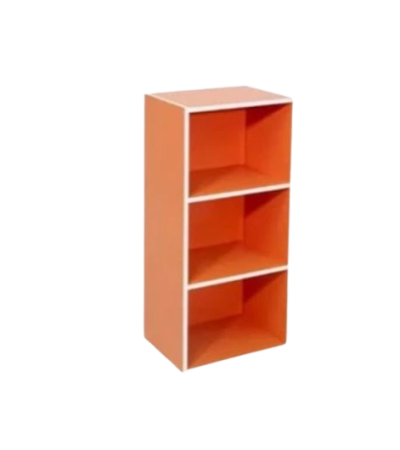 UPZ ชั้นวางของ 3 ชั้น มีประตู [UR-330] สีส้ม