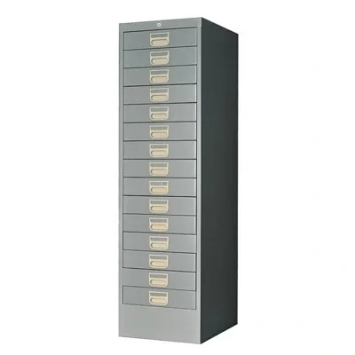 WELCO ตู้เก็บแบบฟอร์ม 15 ลิ้นชัก แบบตั้งพื้น [WDR15] สีเทา