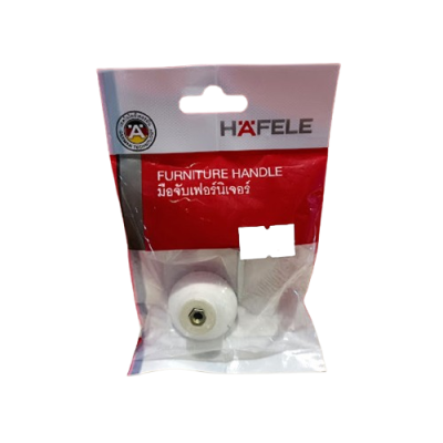 HAFELE ปุ่มจับ เซรามิคพิมพ์ลายดอกไม้ สีขาว 31 x 25 มม. [481.22.125]