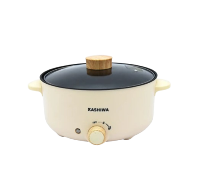 KASHIWA หม้อสุกี้ ชาบู 3 ลิตร 1000 w. [KW-352] สีครีม