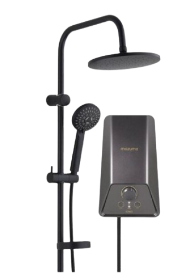 MAZUMA เครื่องทำน้ำอุ่น 5500 w. [IONIQ 5.5 RAIN SHOWER BLACK]