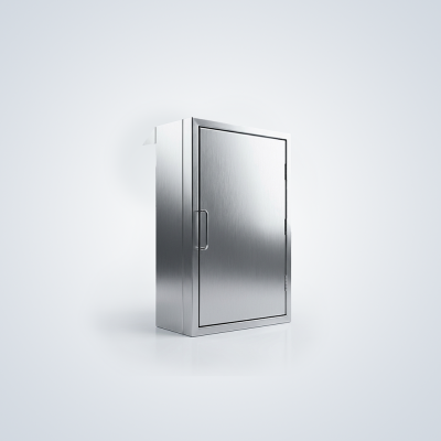 Vertical Stainless Steel Single Door Wall-Mount Enclosure Cabinet