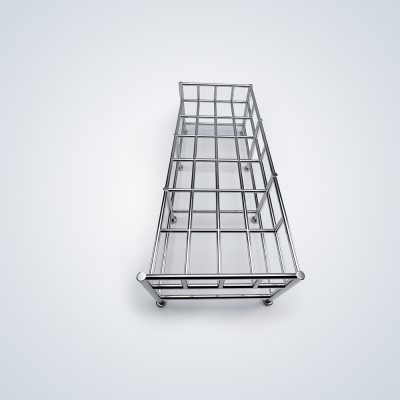 Stainless Steel Rectangular Tubular Grid Rack with Low Guard Rails