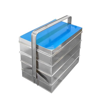 ปิ่นโต 4 ชั้นพร้อมหูหิ้ว - อลูมิเนียม