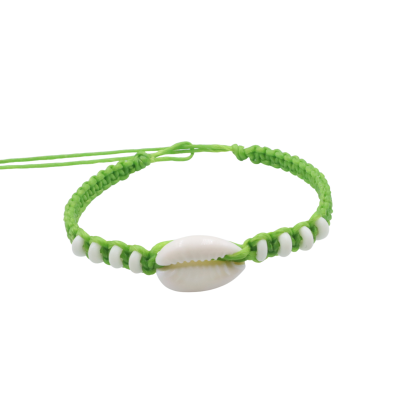 Cowrie shell and bone bead bracelets